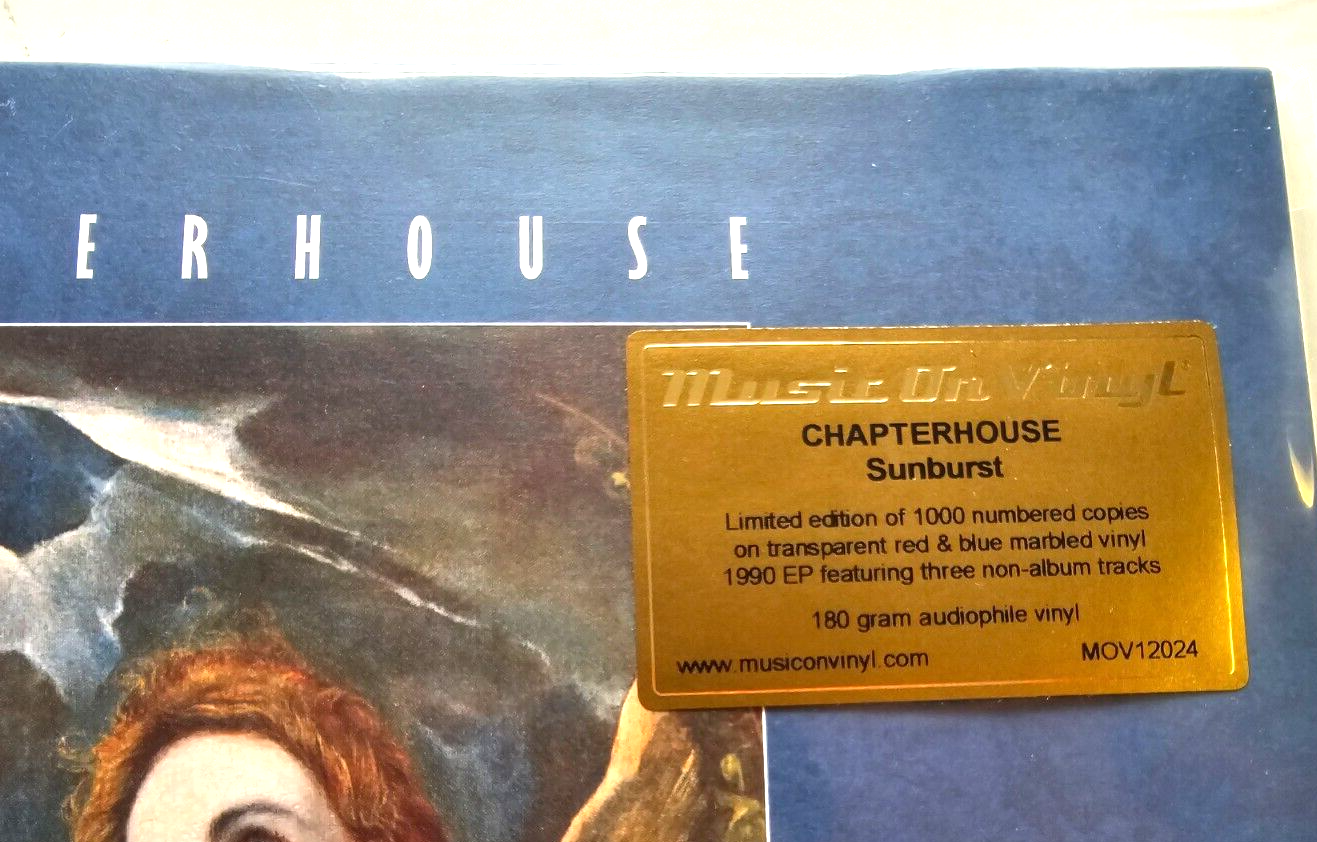 Chapterhouse – Sunburst limited edition blue numbered 12" EP Vinyl record NEW