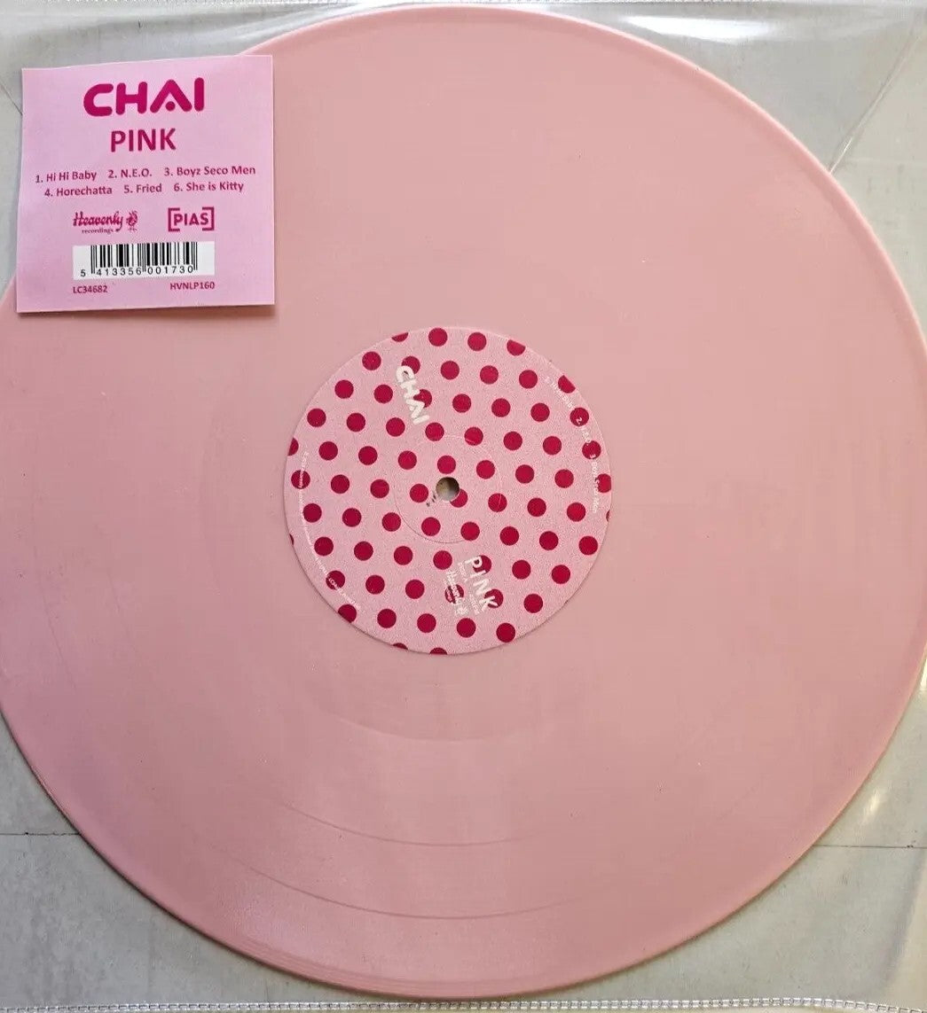 CHAI PINK Limited edition Pink 12" vinyl record on Heavenly Recordings 2018