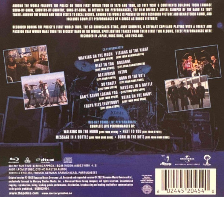 The Police Around The World Restored & Expanded CD and Blu Ray  in Digipak