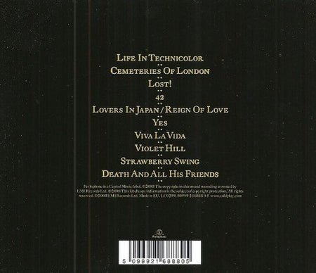 Coldplay Viva La Vida CD Album Parlophone Rock 2008 on Parlophone