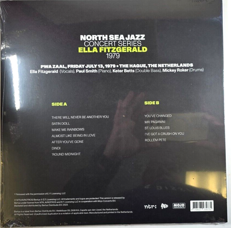 Ella Fitzgerald Ella Fitzgerald 1979 LP Album vinyl record North Sea Jazz White