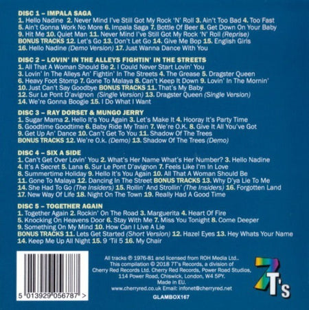 Mungo Jerry The Albums 1976 - 81  Boxset 5 x CD Compilation 2018 on 7T's Records