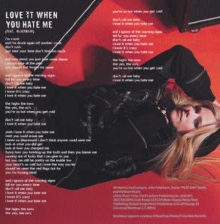 Avril Lavigne Love Sux CD Album on DTA Records 2022 Pop Rock in Jewel Case 