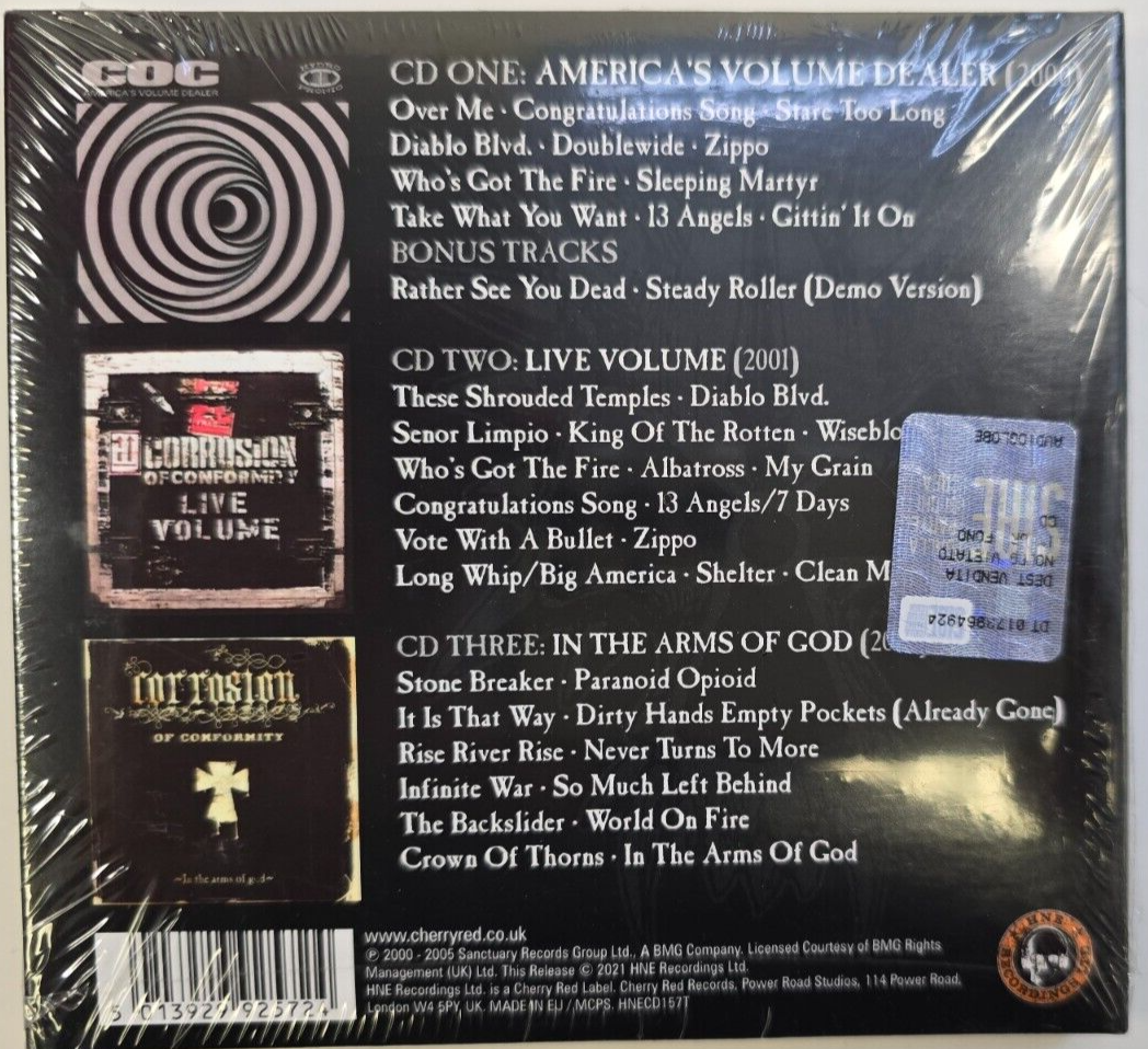 Corrosion Of Conformity Sleeping Martyr 2000-2005 Boxset 3 x CD Compilation