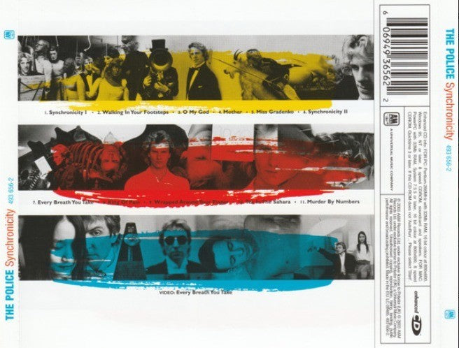 The Police Synchronicity CD Enhanced Version on A&M Records