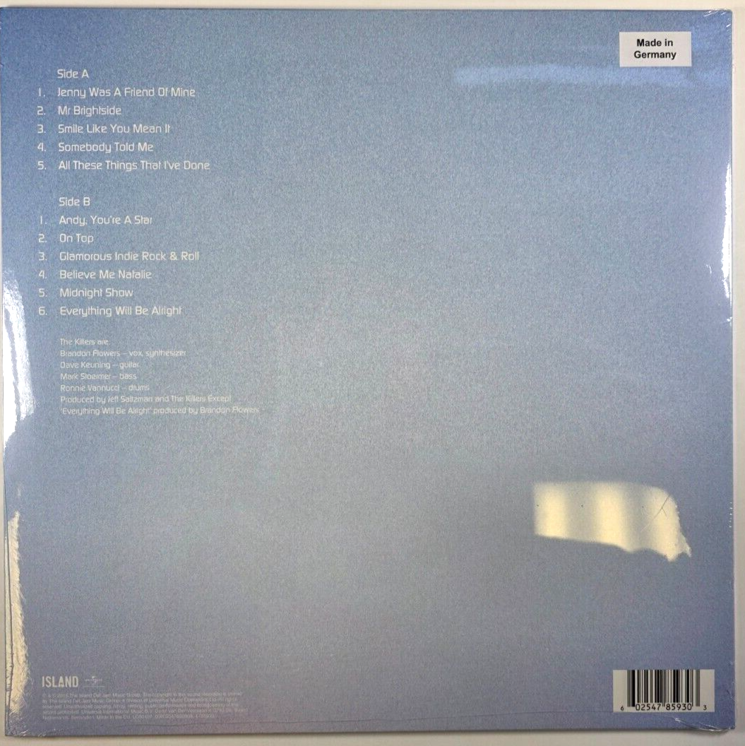 The Killers – Hot Fuss LP Album vinyl record 2016 reissue 180gram on Island