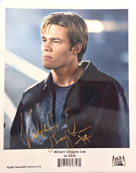 William Gregory Lee as Zack Hand Signed Photo autograph Size A4