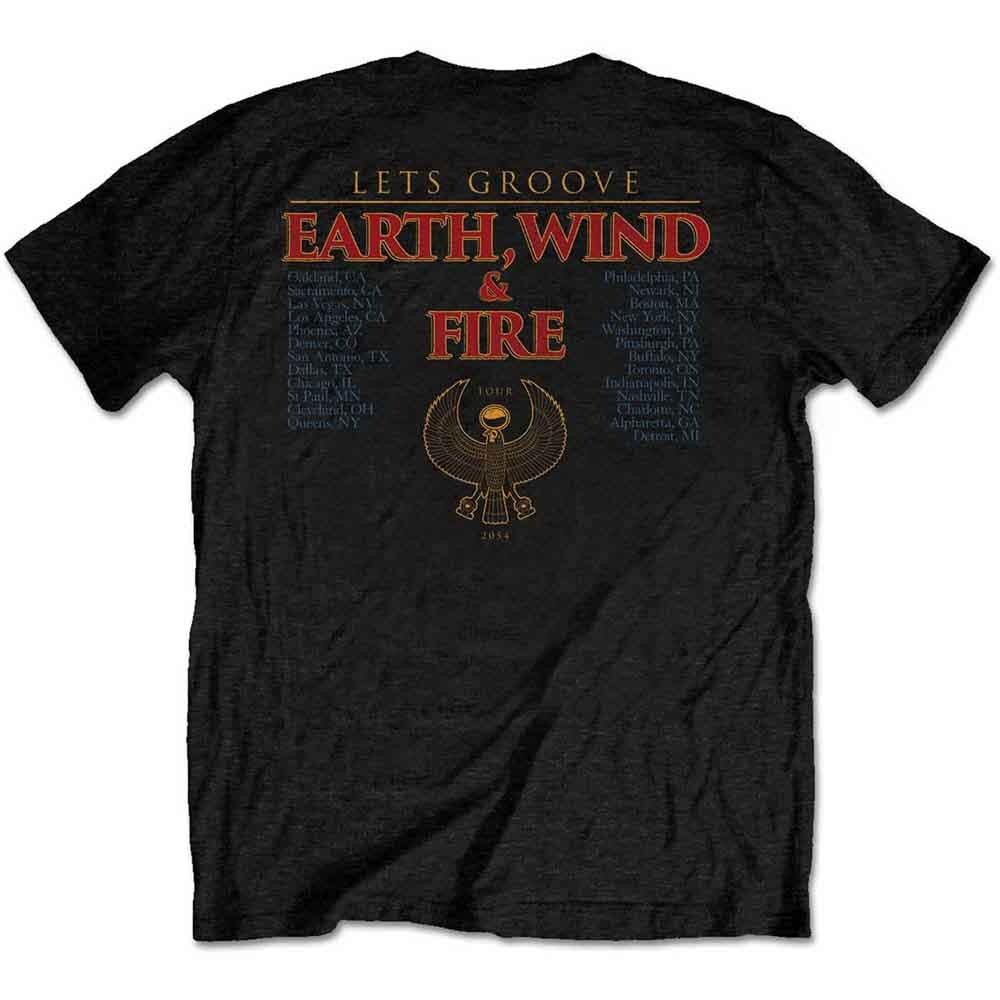 Earth Wind & Fire Unisex T-Shirt Let's Groove with Back Print size XXL official