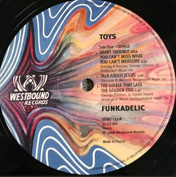 Funkadelic Toys LP Album vinyl record 2008 Funk on Westbound