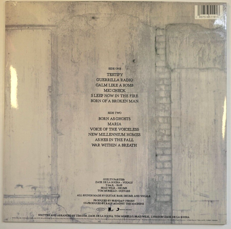 Rage Against the Machine The Battle Of Los Angeles LP Album vinyl record 180gram