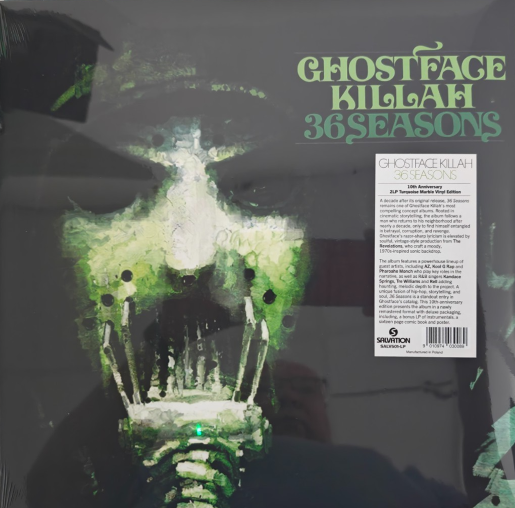 Ghostface 36 Seasons LP Album Vinyl Record Limited 2 x Turquoise Deluxe remaster