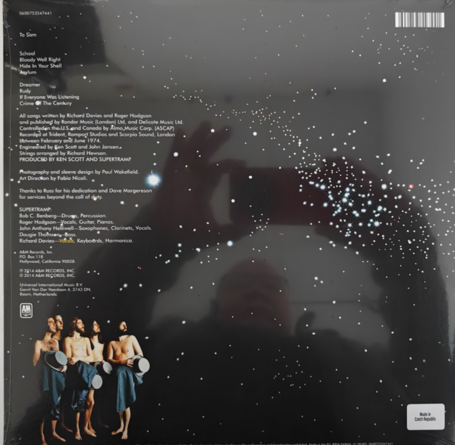 Supertramp Crime Of The Century LP Album vinyl record 2019 reissue 180gram