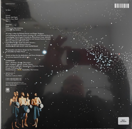 Supertramp Crime Of The Century LP Album vinyl record 2019 reissue 180gram