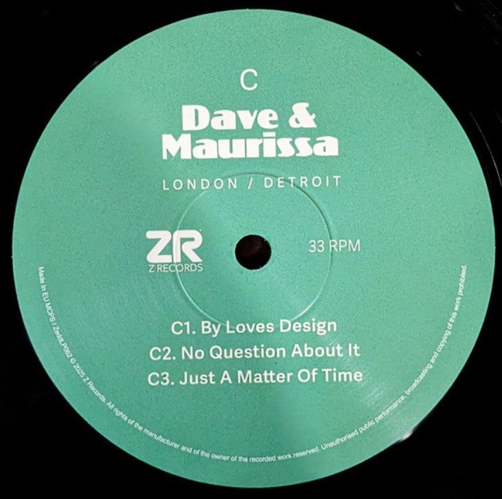 Dave & Maurissa London / Detroit LP Album vinyl record 2025 on Z Records