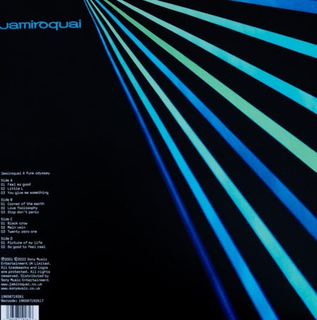 Jamiroquai A Funk Odyssey LP Album Vinyl Record 2022 remastered reissue on Sony