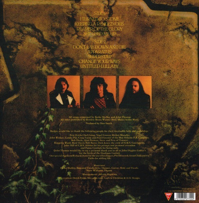 Budgie Nightflight LP Album Vinyl Record remastered on Noteworthy Productions