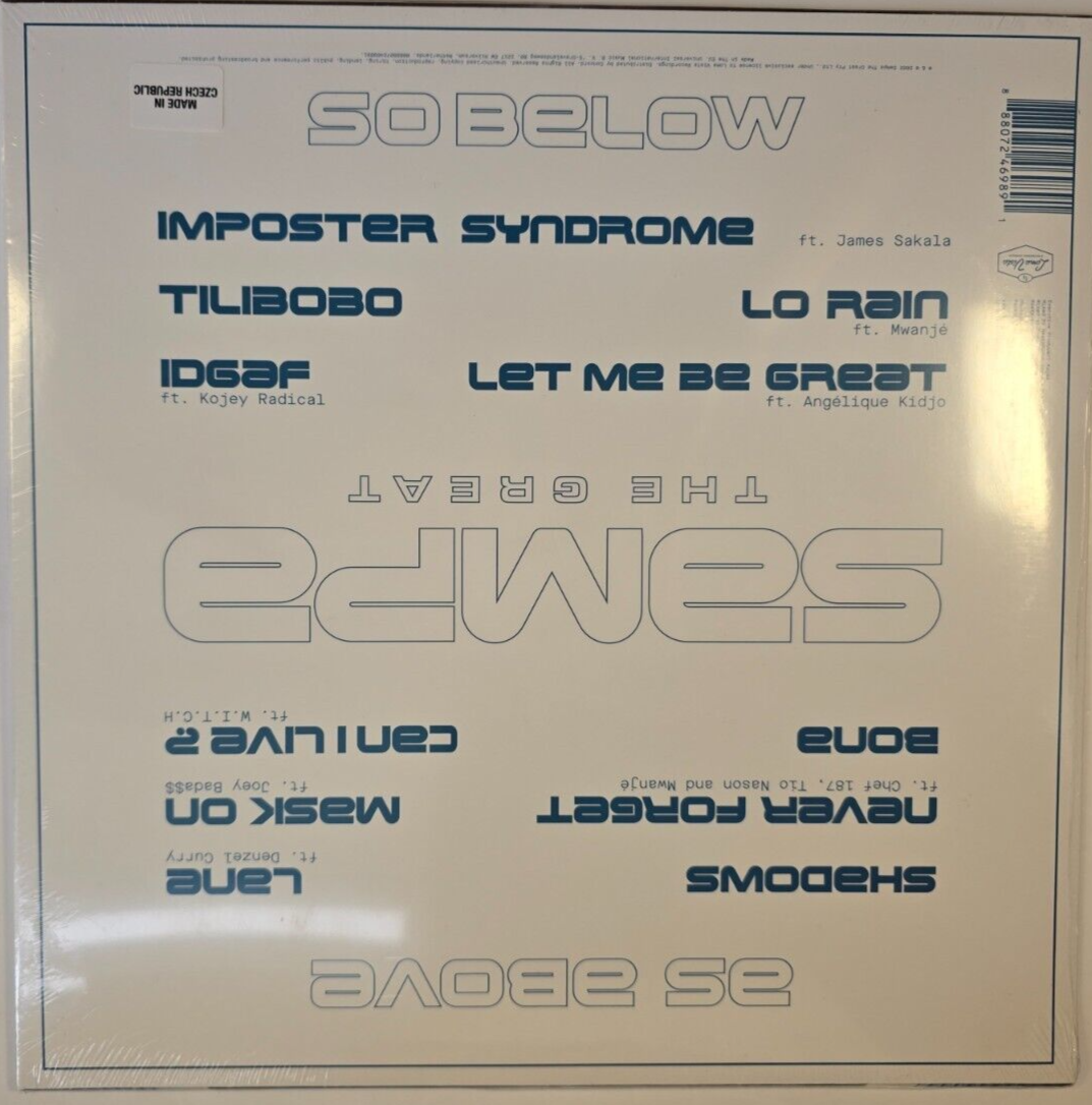 Sampa The Great – As Above So Below LP Album vinyl record limited white hip hop