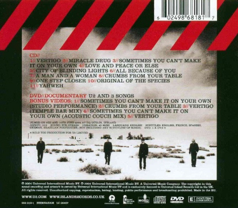 U2 - How to Dismantle an Atomic Bomb 2004 CD on Island Malaysia Import