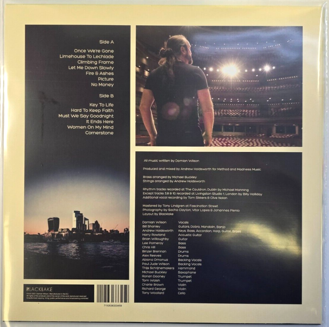 Damian Wilson – Limehouse To Lechlade LP album vinyl record 2021 on Blacklake