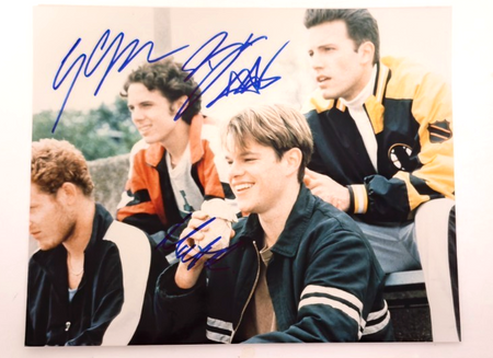 Goodwill Hunting Cast Hand Signed Photo autograph Size A4 with Cert 3 Actors