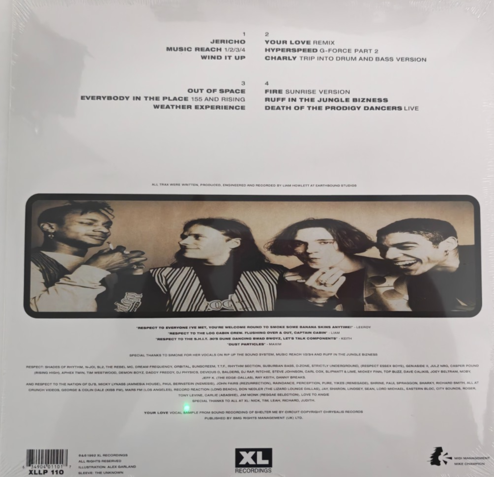 The Prodigy Experience LP Album vinyl record 2008 reissue on XL Recordings