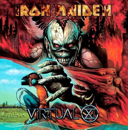 Iron Maiden Virtual XI LP Album vinyl record 2017 reissue on Parlophone remaster