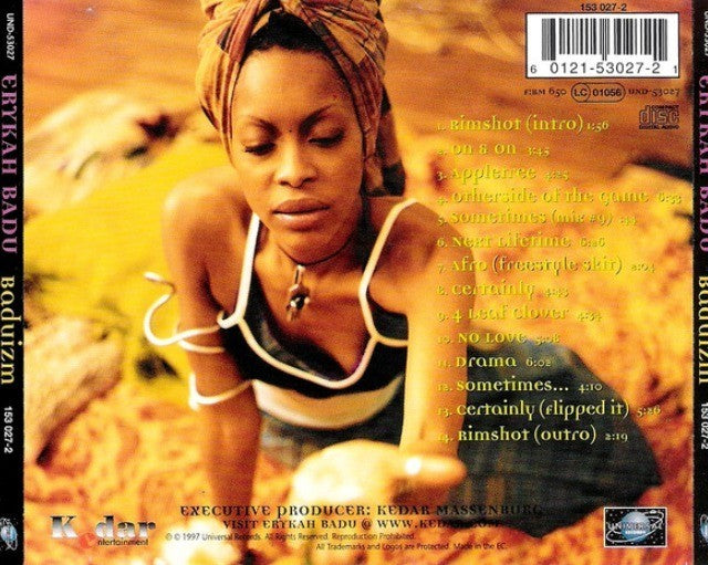 Erykah Badu – Baduizm CD Album reissue on Universal Records