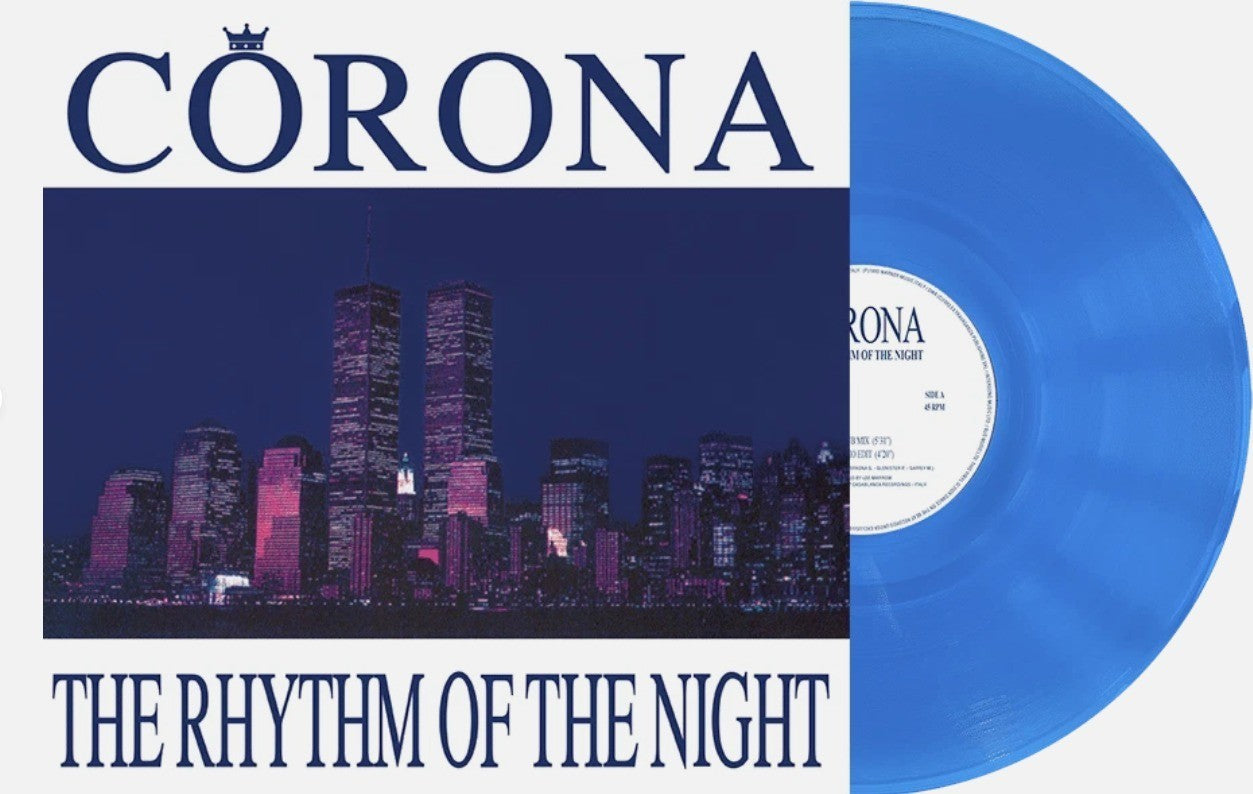 Corona The Rhythm Of The Night 12" vinyl record limited blue 2026 reissue