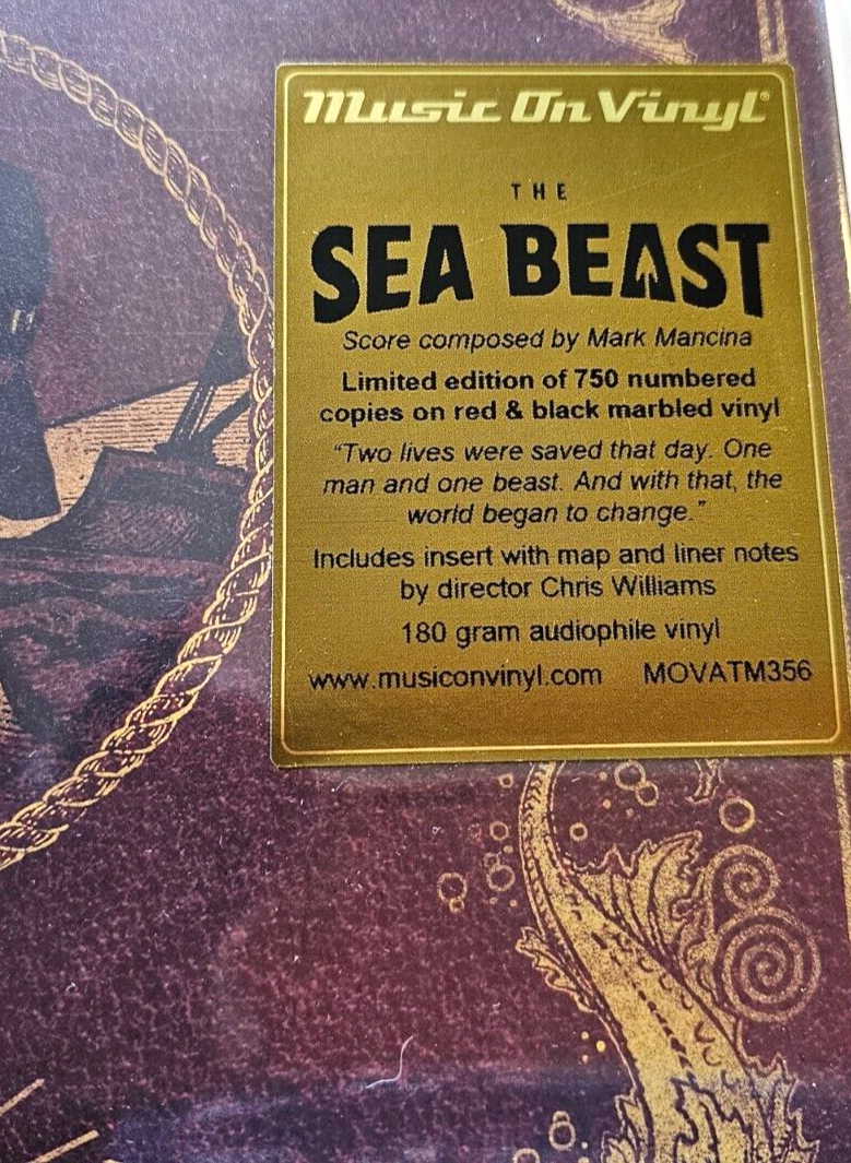 Mark Mancina – The Sea Beast Limited red  numbered LP Album vinyl record new