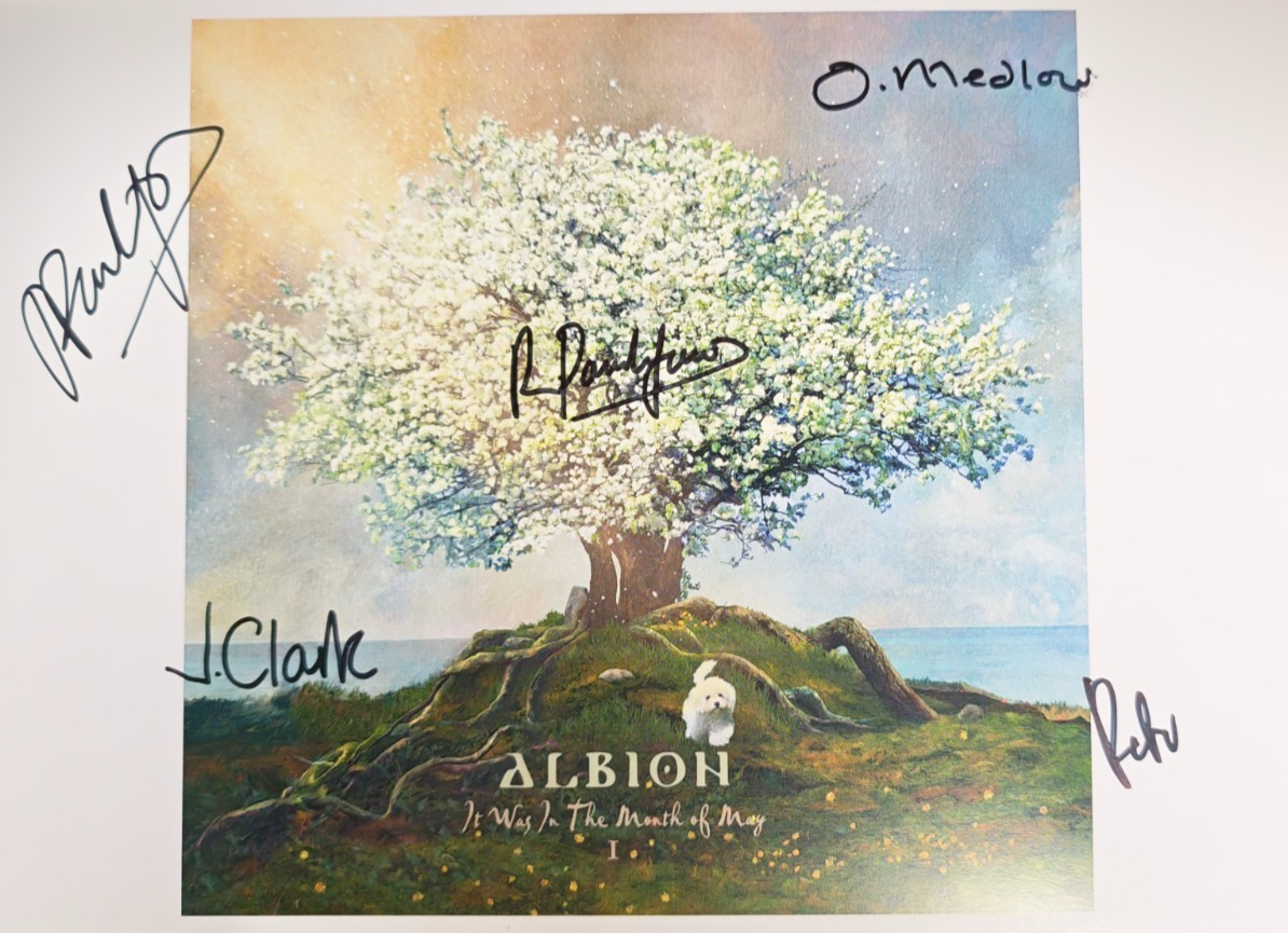 Albion Hand-Signed Photograph Authentic Autographs on size A4 print