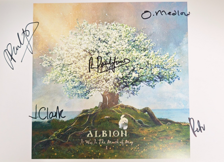 Albion Hand-Signed Photograph Authentic Autographs on size A4 print