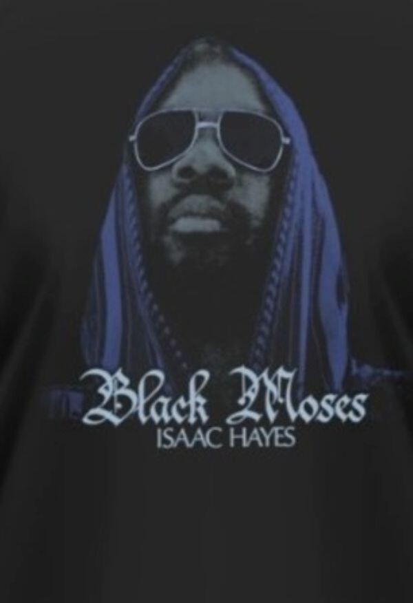 Isaac Hayes Black Moses Unisex T Shirt black with Motif small official Merch