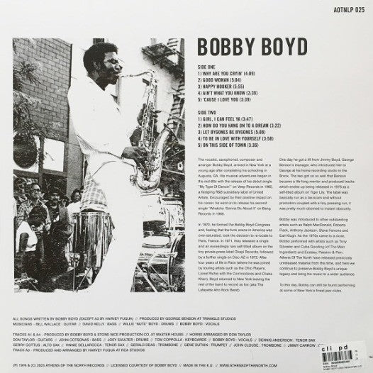 Bobby Boyd Bobby Boyd  LP Album vinyl record remastered 	Athens Of The North