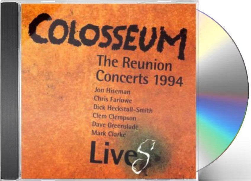 Colosseum Colosseum LiveS The Reunion Concerts Jewel Case  2015 Jazz Rock