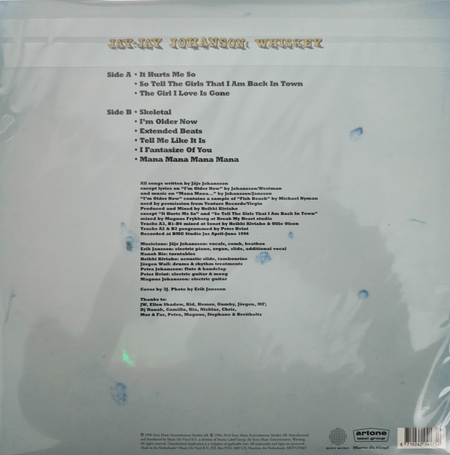 Jay-Jay Johanson Whiskey LP Album vinyl record limited Blue 180gram numbered