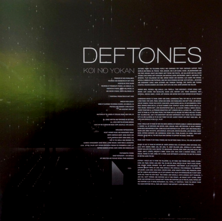 Deftones Koi No Yokan LP Album vinyl record 2012 Black edition on Reprise 180gr
