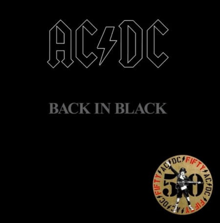 AC/DC  Back In Black LP Album vinyl record Remastered limited Black white swirl