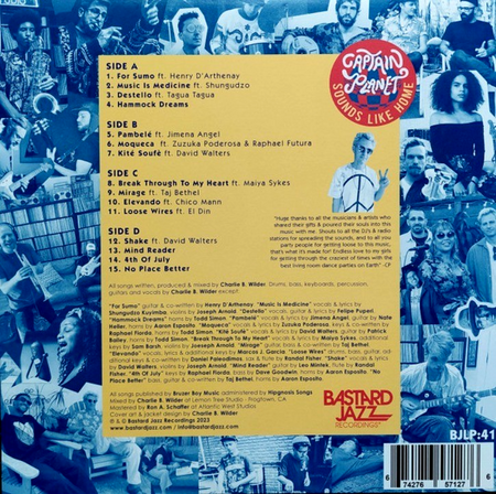 Captain Planet Sounds Like Home LP Album Vinyl Record on Bastard Jazz 2023 black