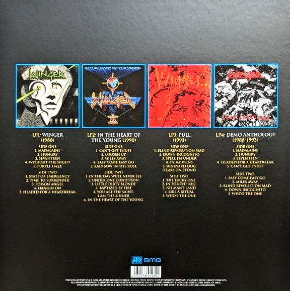 Winger Chapter One Atlantic Years 1988-1993 LP album vinyl 4 x record Boxset