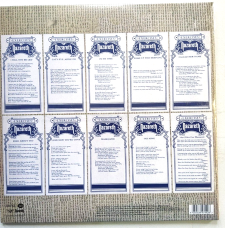 Nazareth Exercises remastered blue reissue LP Album vinyl record 2019 gatefold