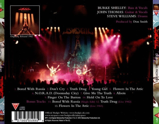 Budgie Deliver Us From Evil CD Album Jewel Case 2013 remastered reissue