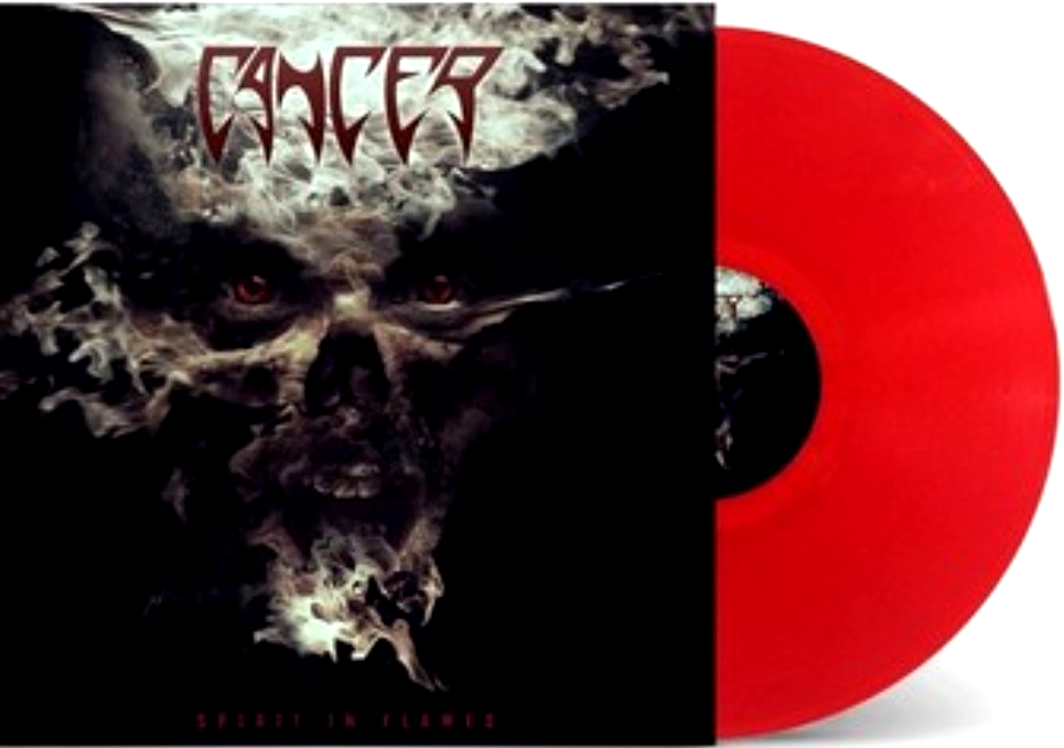 Cancer Spirit In Flames LP Album vinyl record 2022 limited Red Reissue