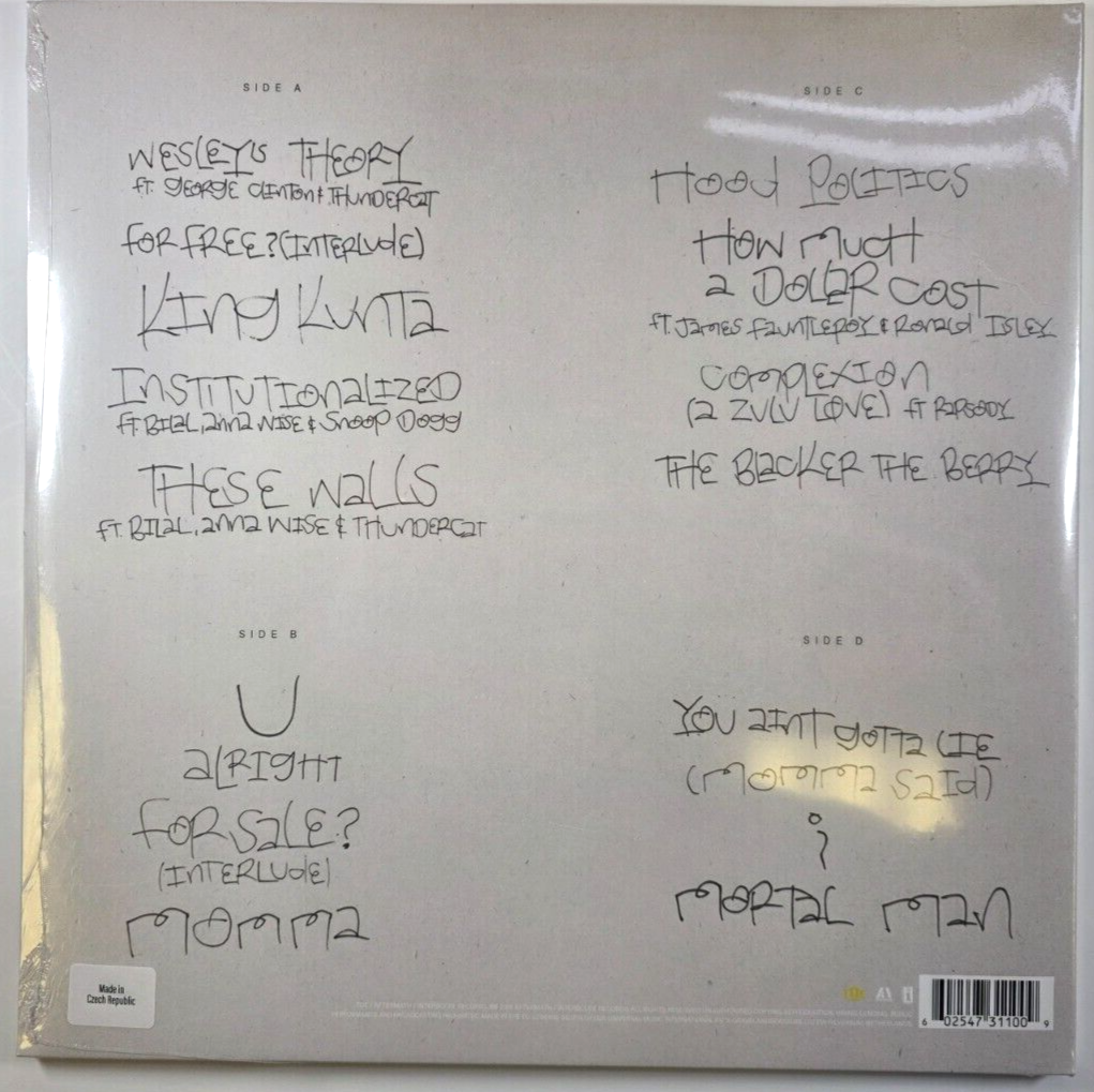 Kendrick Lamar To Pimp A Butterfly 2 x LP Album vinyl record 2018 reissue