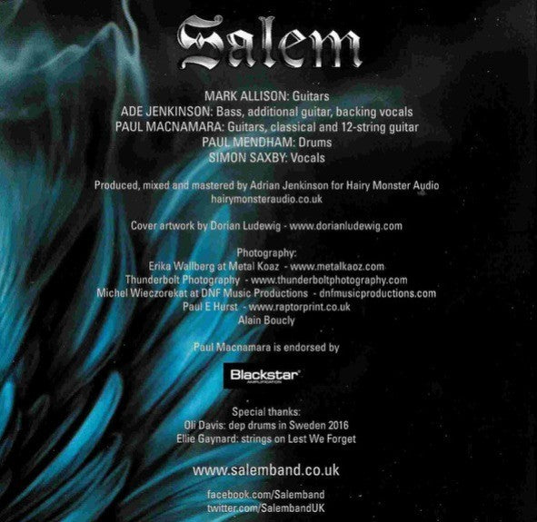 Salem Attrition CD Album on Dissonance Productions hard rock in Digipak 2018