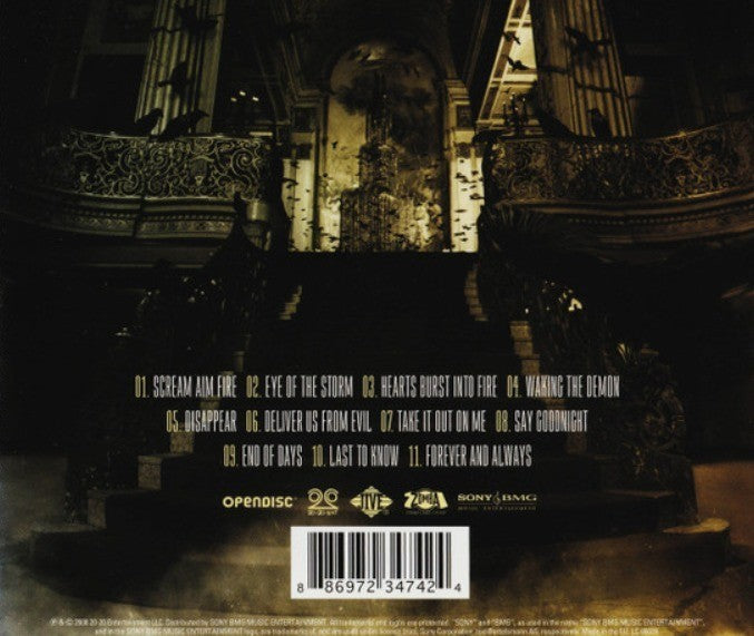 Bullet For My Valentine  Scream Aim Fire CD Album 2008 enhanced issue on Jive