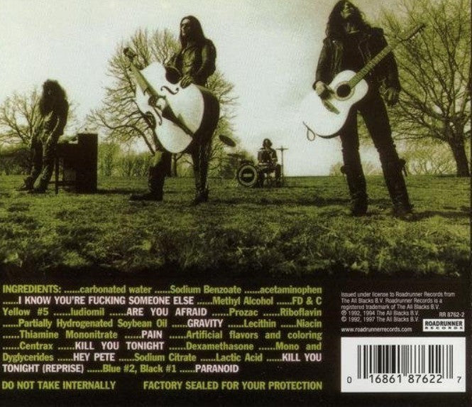 Type O Negative The Origin Of The Feces CD Album Rock on Roadrunner reissue