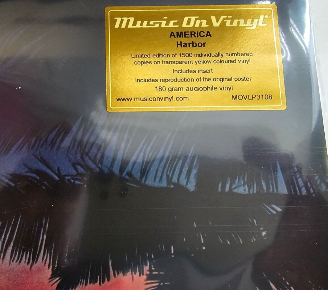 America Harbor  LP Album vinyl record  limited yellow numbered reissue 180g 2022