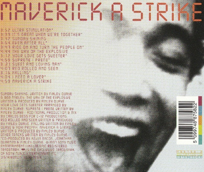 Finley Quaye – Maverick A Strike CD Album 1997 on Epic
