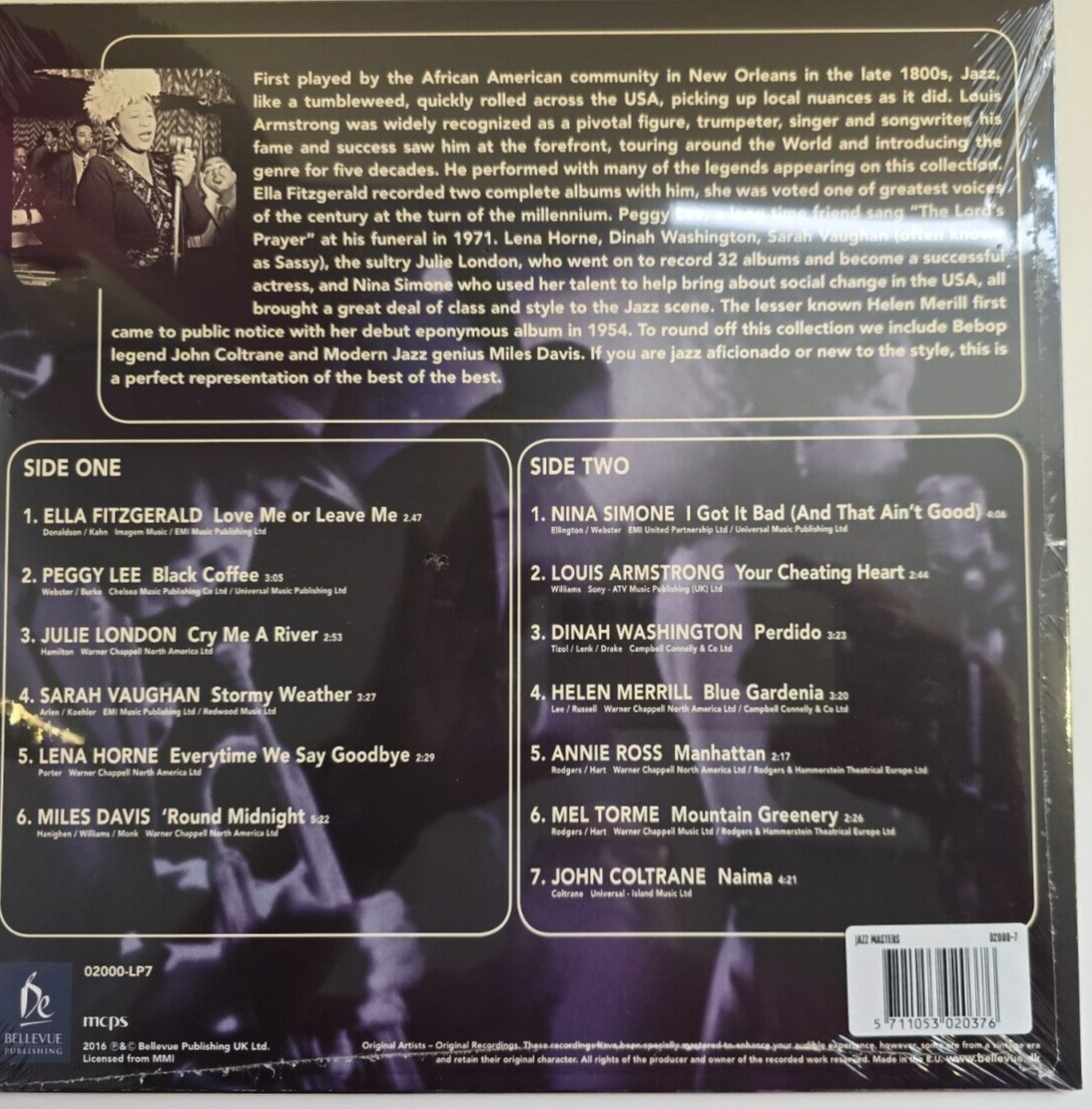 Jazz Masters LP Album vinyl record compilation 2016 various artists jazz