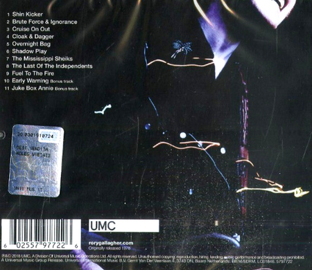 Rory Gallagher Photo-Finish CD Album 2018 Remastered reissue on UMC